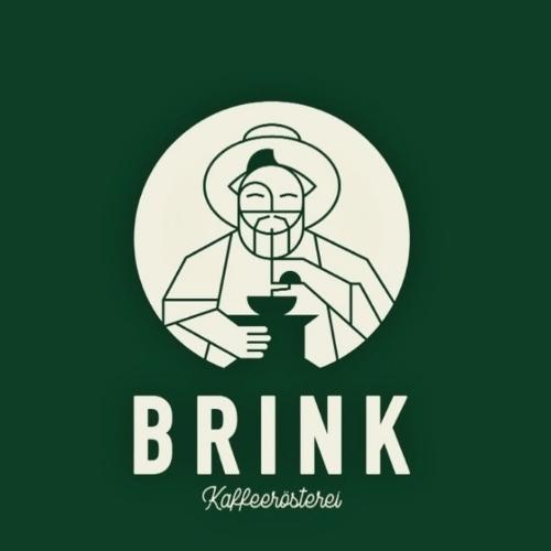 Logo mit Grafik und Text der Kaffeerösterei BRINK Kaffeerösterei.